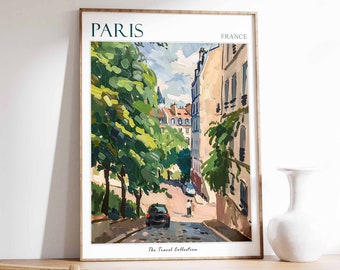 Paris Poster, Paris Travel Print, French Travel Poster, Parisien Decor, City Art, Paris Gift, European City Print, French Travel Gift