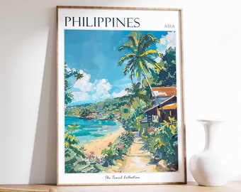 Philippines Poster, PhilippinesTravel Print, Filipino Decor, Tropical Wall Art, Botanical Print, Asian Art, Philippines Gift, Filipino Art