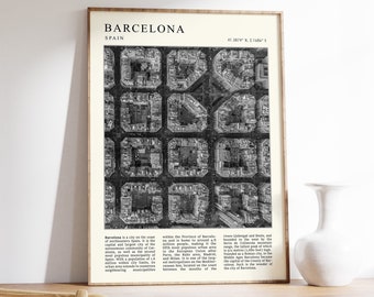 Barcelona Travel Print, Barcelona Travel Poster, Spain Wall Art, Europe Travel Art, Travel Decor, Black and White, Photographic Print