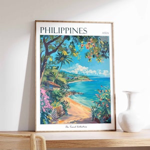 Philippinen Poster, PhilippinenReise-Druck, Philippinisches Dekor, Tropische Wandkunst, Botanischer Druck, Asiatische Kunst, Philippinen Geschenk, Philippinische Kunst