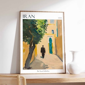 Iran Travel Poster, Iran Travel Print, Middle Eastern Decor, Islamic Travel Poster, Islamic Art, Iranian Decor, Iranian Art, Iran Poster