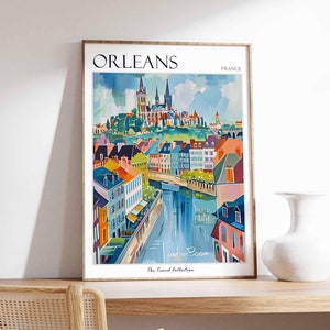 Orléans Poster, France Travel Print, French Decor, Europe Travel Poster, European Wall Art, City Print, Orléans Gift, Orléans Travel Poster