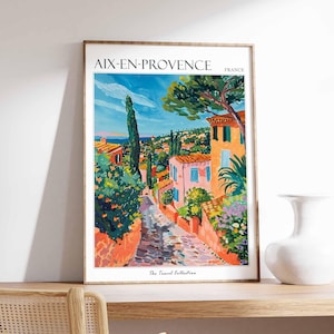 Aix-en-Provence Poster, France Travel Print, French Decor, Europe Travel Poster, European Wall Art, Aix-en-Provence Travel Poster