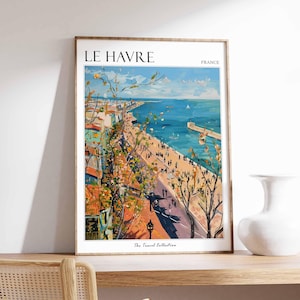 Le Havre Poster, France Travel Print, French Decor, Europe Travel Poster, European Wall Art, Le Havre Gift, Le Havre Travel Poster