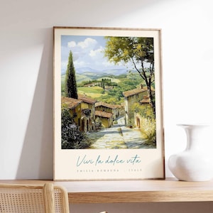 Emilia-Romagna Poster, Emilia-Romagna Travel Print, Emilia-Romagna Travel Art, Emilia-Romagna Wall Art, Italy Art, Italy Travel Decor
