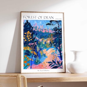 Forest of Dean Poster, England Reise-Druck, Forest of Dean Reisekunst, Wald von Dean Wandkunst, Forest of Dean England Reise, Wohnkultur