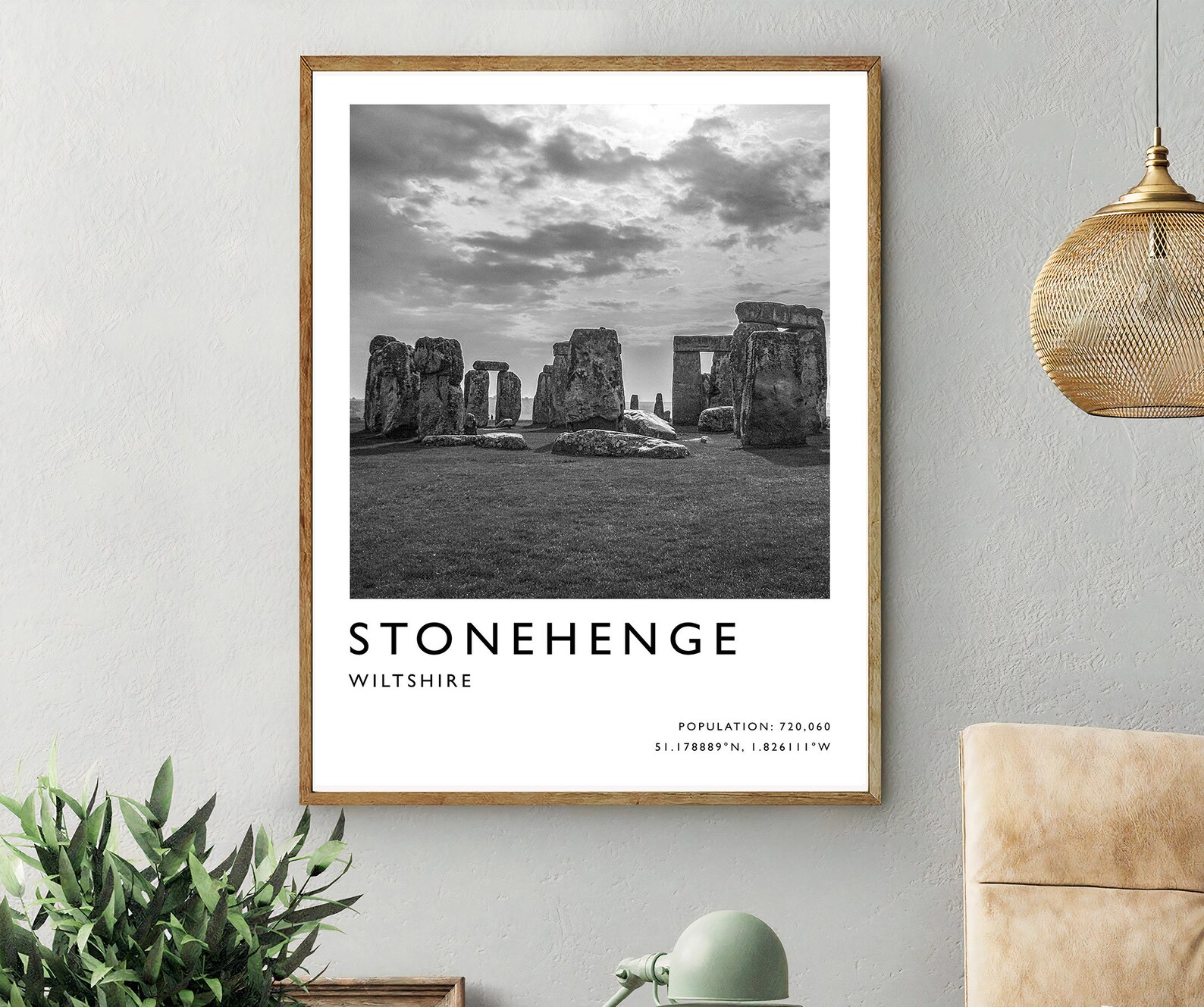 Stonehenge Travel Poster Travel Print Black And White City Etsy