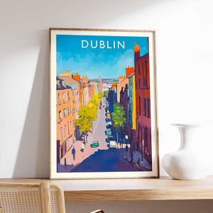 Dublin Poster, Ireland Poster, Dublin Print, City Wall Art, Dublin Decor, Dublin Gift, Dublin Artwork, Ireland Print, Dublin Art