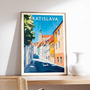 Bratislava Poster, Slovakia Print, Bratislava Wall Art, Bratislava Decor, Bratislava City Poster, Bratislava Art Print, Bratislava Artwork