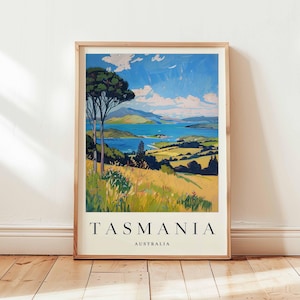 Tasmanien Poster, Australien Reise Druck, Insel Wandkunst, Wildnis Dekor, Natur Druck, Tasmanien Reise Geschenk, Australien Reise Kunst