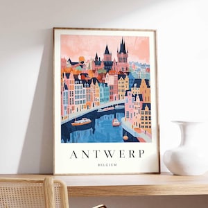 Antwerp Poster, Belgium Poster, Antwerp Wall Art, Antwerp Print, Belgian Poster, Belgium Wall Art, Travel Poster