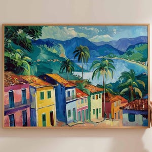 Brazil Poster, South America Travel Print, Brazilian Wall Art, Latin America Decor, Brazil Landscape Print, Brazil Tropical Art Decor