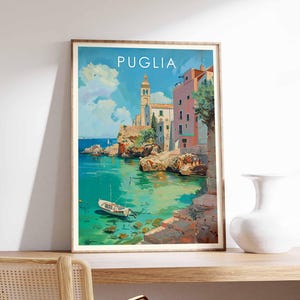 Puglia Poster, Italy Poster, Puglia Prints, Puglia Wall Art, Puglia Decor, Puglia Art Print, Southern Italy Poster, Puglia Landscape