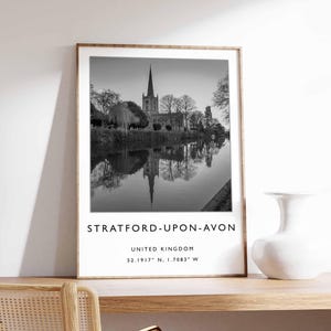 Stratford-upon-Avon-poster, Britse poster, Stratford-upon-Avon-muurkunst, Stratford-upon-Avon-print, Stratford-upon-Avon-decor