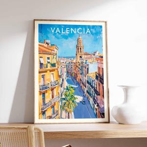 Valencia Poster, Valencia Print, Valencia Wall Art, Valencia Decor, Valencia Art, Valencia City Poster, Valencia Artwork, Spain Wall Art