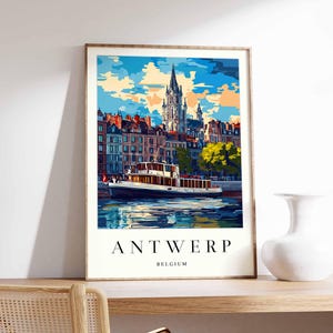 Antwerp Poster, Belgium Poster, Antwerp Wall Art, Antwerp Print, Belgian Poster, Belgium Wall Art, Travel Poster
