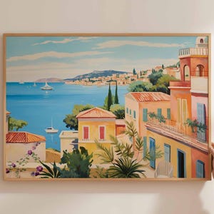Corfu Poster, Greece Travel Print, Greek Island Wall Art, Ionian Sea Decor, Corfu Travel Art, Corfu Wall Art, Mediterranean Beach Print