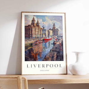 Liverpool Poster, UK Poster, Liverpool Wall Art, Liverpool Prints, Liverpool Decor, UK Wall Art, Liverpool Print, Liverpool Art Print
