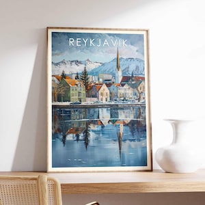 Reykjavik Poster, Iceland Poster, Reykjavik Prints, Reykjavik Wall Art, Reykjavik Decor, Reykjavik Art Print, Icelandic Poster