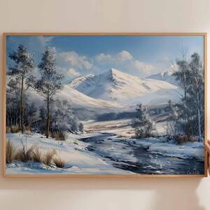 Cairngorms National Park Poster, Scotland Travel Print, Scottish Highlands Wall Art, Mountain Landscape Decor, UK Park Art, Nature Print