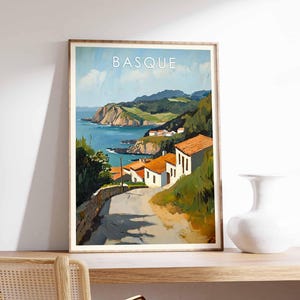 Basque Poster, Spain Poster, Basque Print, Spanish Wall Art, Basque Wall Art, Spain Print, Basque Decor, Basque Country Poster