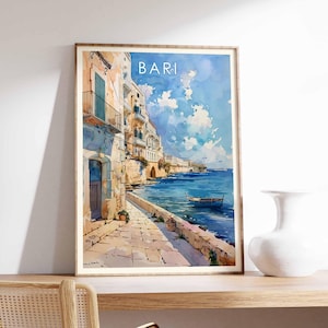 Bari Poster, Italy Poster, Bari Print, Italian Wall Art, Bari Wall Art, Italy Print, Bari Decor, Travel Poster, Bari Art Print, Bari Art