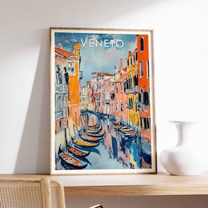 Veneto Poster, Italy Print, Veneto Wall Art, Northern Italy Poster, Venice Region Print, Italian Countryside Decor, Verona Travel Print