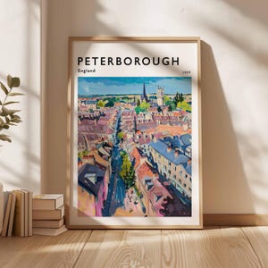 Peterborough Poster, UK Print, Peterborough Wall Art, Peterborough Decor, Peterborough Art Print, City Poster, Peterborough Photography