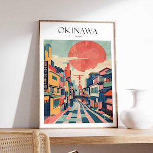 Okinawa Poster, Japan Poster, Okinawa Wall Art, Japan Travel Print, Okinawa Beach Poster, Island Nature Print, Okinawa Decor