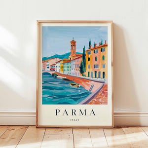 Parma Poster, Italy Travel Print, Emilia-Romagna Wall Art, Foodie Decor, European Travel Gift, Historic City Print, Italy Travel Art