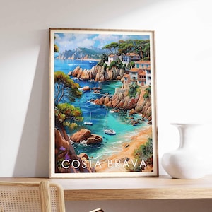 Costa Brava Poster, Costa Brava Print, Costa Brava Wall Art, Spain Travel Poster, Costa Brava Decor, Costa Brava Art Print