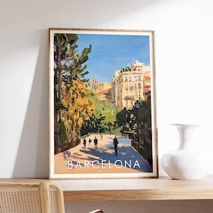 Barcelona Poster, Spain Poster, Barcelona Print, Spanish Wall Art, Barcelona Wall Art, Spain Print, Barcelona Decor, Travel Poster