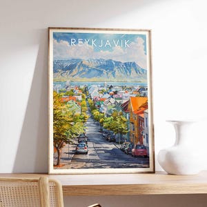 Reykjavik Poster, Iceland Poster, Reykjavik Prints, Reykjavik Wall Art, Reykjavik Decor, Reykjavik Art Print, Icelandic Poster