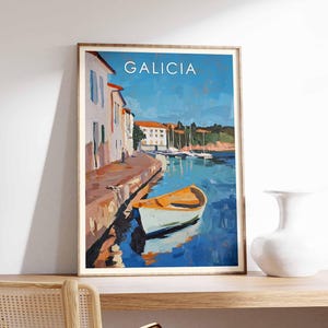 Galicia Poster, Galicia Print, Galicia Wall Art, Spain Print, Galicia Landscape, Galicia Art, Coastal Galicia Poster, Galicia Decor