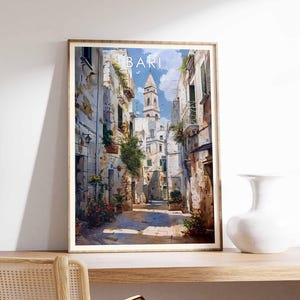 Bari Poster, Italy Poster, Bari Print, Italian Wall Art, Bari Wall Art, Italy Print, Bari Decor, Travel Poster, Bari Art Print, Bari Art