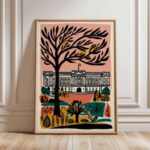 Buckingham Poster, England Travel Print, Buckinghamshire Art, Old Gaol Decor, Countryside Gift, UK Town Wall Art