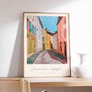 Rennes Poster, Frankreich Reisedruck, Kunstdruck Historisches Viertel, Frankreich Stadt Dekor, Bretagne Architektur Ansicht Kunst, Frankreich Reisegeschenk
