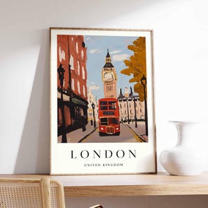 London Poster, UK Poster, London Wall Art, London Prints, London Decor, UK Wall Art, London Print, London Art Print, London City Poster