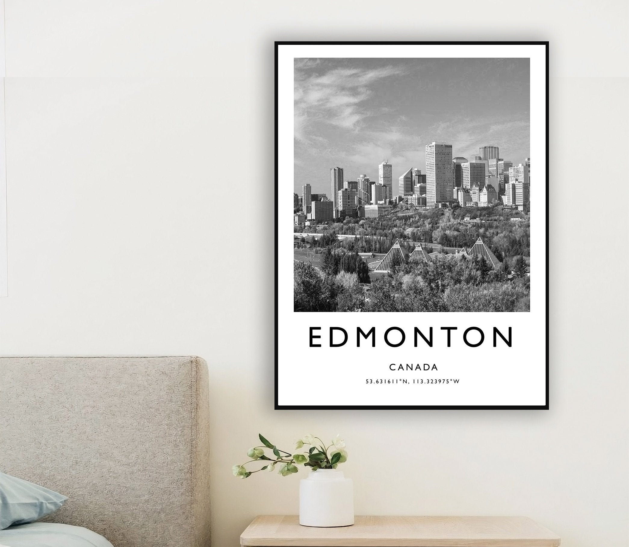 Edmonton Travel Print Edmonton Travel Poster Canada Print Etsy