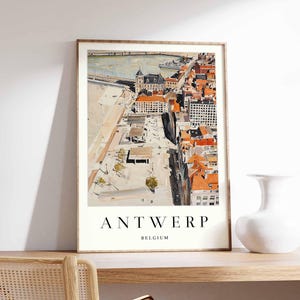 Antwerp Poster, Belgium Poster, Antwerp Wall Art, Antwerp Print, Belgian Poster, Belgium Wall Art, Travel Poster