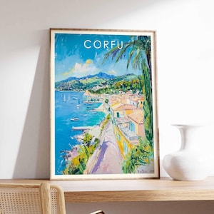 Corfu Poster, Corfu Print, Corfu Wall Art, Greece Travel Poster, Corfu Island Print, Corfu Decor, Corfu Photography Poster