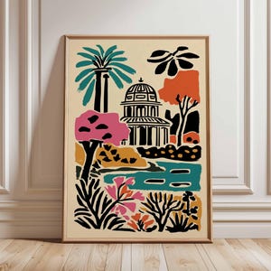 Regents Park Poster, London Travel Poster, Regents Park Wall Art, London Park Print, UK City Poster, British Nature Art, London Decor Print