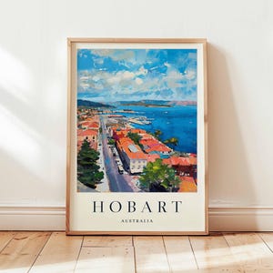 Hobart Poster, Australien Reise Druck, Tasmanien Druck, Australien Wand Kunst, Berg Dekor, Hobart Reise Geschenk, Australien Reise Kunst