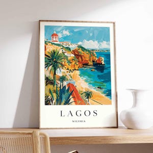 Lagos Poster, Portugal Travel Print, Lagos Coastal Print, Portugese Wall Art, European Wall Art, Lagos Travel Gift