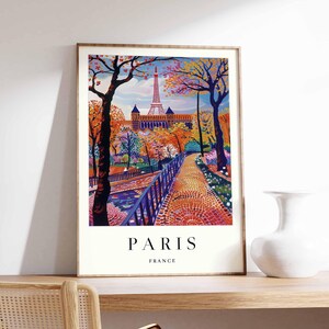 Eiffel Tower Paris Poster: France Wall Art Print