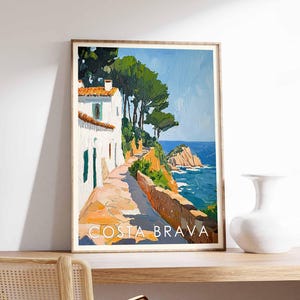 Costa Brava Poster, Costa Brava Print, Costa Brava Wall Art, Spain Travel Poster, Costa Brava Decor, Costa Brava Art Print