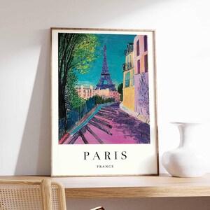 Eiffel Tower Paris Poster: France Wall Art Print