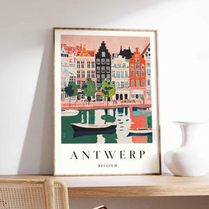Antwerp Poster, Belgium Poster, Antwerp Wall Art, Antwerp Print, Belgian Poster, Belgium Wall Art, Travel Poster