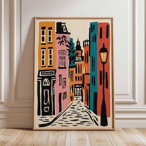 Soho London Travel Poster : art de la vie nocturne animée du West End