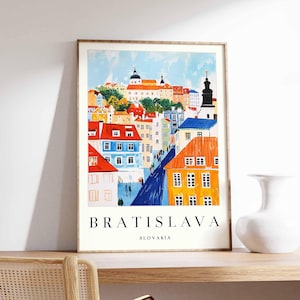 Bratislava Poster, Bratislava Print, Bratislava Wall Art, Bratislava Decor, Slovakia Poster, Bratislava Artwork, Bratislava City Poster